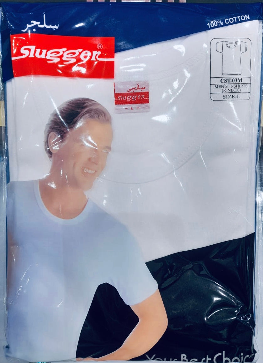 Slugger White Cotton Vest
